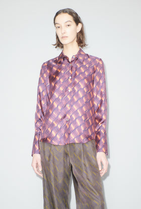 Brush Waves Bluse, Flamingo from ODEEH 