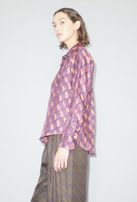 Brush Waves Bluse, Flamingo from ODEEH 