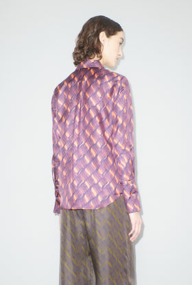 Brush Waves Bluse, Flamingo from ODEEH 