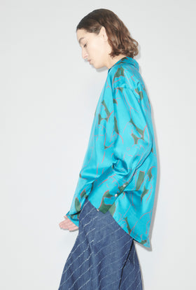 HOUNDS Bluse, Turquoise Blue from ODEEH 