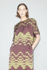 Double Printed Degradè Bluse, Goldolive from ODEEH 