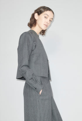 Men's Stripe Bluse, Gunmetal from ODEEH 
