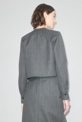 Men's Stripe Bluse, Gunmetal from ODEEH 