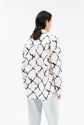 Painted Arabesque Pop Bluse, Pigment from ODEEH 