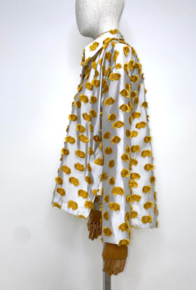 Filcoupé Dots Bluse, Jade-Yellow from ODEEH 