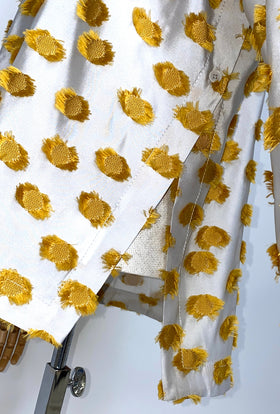 Filcoupé Dots Bluse, Jade-Yellow from ODEEH 