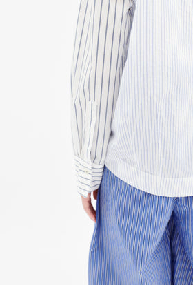 Light Cotton Stripes Bluse, Sky from ODEEH 