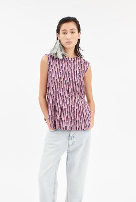 Vertikal Brushstrokes Bluse, Amethyst from ODEEH 
