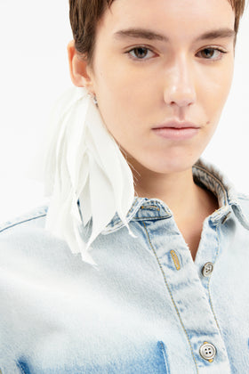 Heavily Bleached Denim Bluse, Horizon from ODEEH 