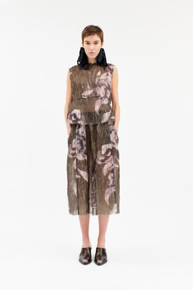 Painted Peonies Rock, Dark Olive from ODEEH 