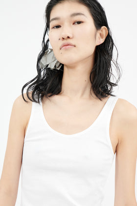 Organic Cotton Rib Jersey Top, Milk from ODEEH 