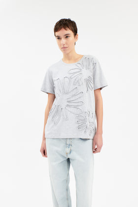 Organic Single Jersey T-Shirt, Heather Grey from ODEEH 