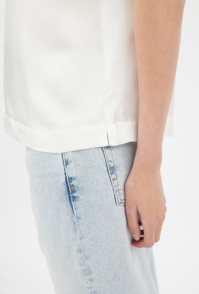 Fine Silk Bluse, Milk from ODEEH 