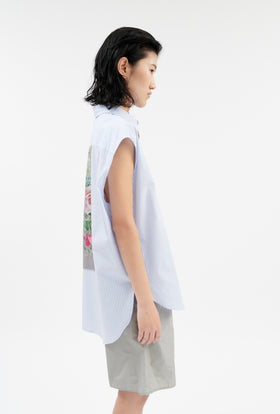 Postcard Collage Bluse, Multicolor from ODEEH 