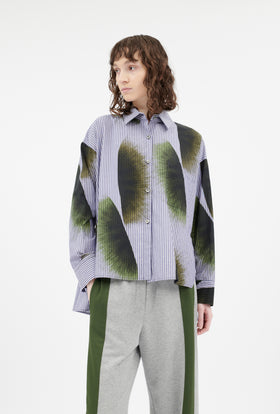 Radiant Objects On Stripe Bluse, Moss from ODEEH 
