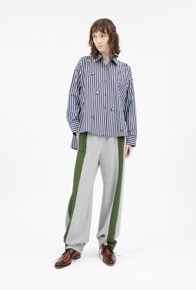 Men's Stripe Bluse, Marine from ODEEH 