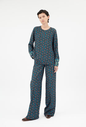 MALLOWS Bluse, Peacock Green from ODEEH 