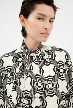 Sablé Bluse, Black White from ODEEH 