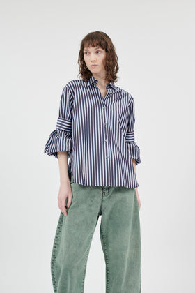 Men's Stripe Bluse, Marine from ODEEH 
