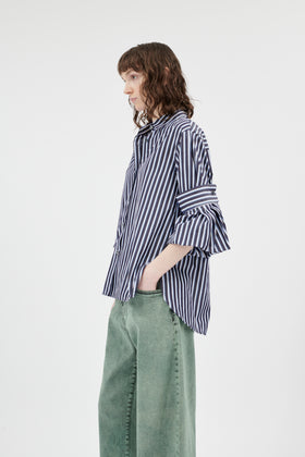 Men's Stripe Bluse, Marine from ODEEH 