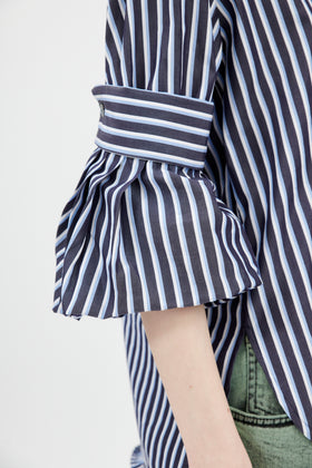 Men's Stripe Bluse, Marine from ODEEH 