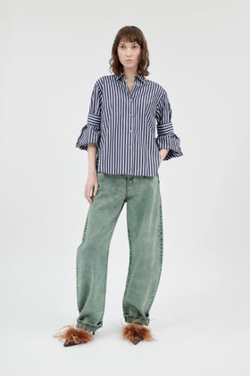 Men's Stripe Bluse, Marine from ODEEH 