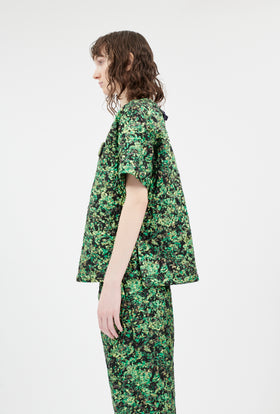Fevillage Bluse, Peacock Green from ODEEH 