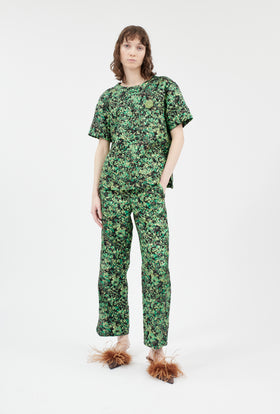 Fevillage Bluse, Peacock Green from ODEEH 