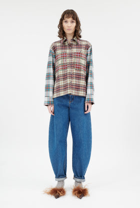 Fancy Clan Checks Bluse, Multicolor from ODEEH 