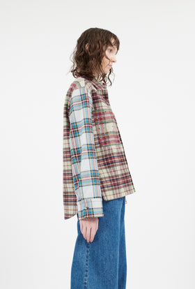 Fancy Clan Checks Bluse, Multicolor from ODEEH 