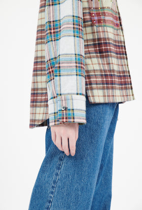 Fancy Clan Checks Bluse, Multicolor from ODEEH 