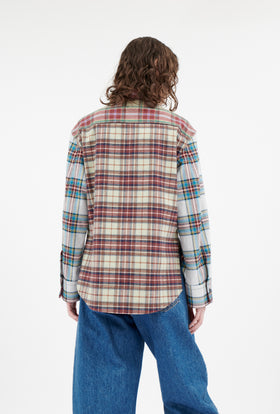 Fancy Clan Checks Bluse, Multicolor from ODEEH 
