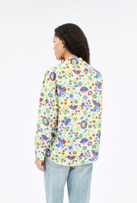 Florets Bluse, Pale Yellow from ODEEH 