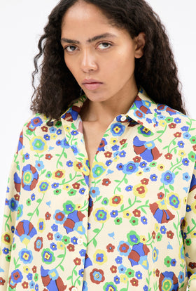 Florets Bluse, Pale Yellow from ODEEH 