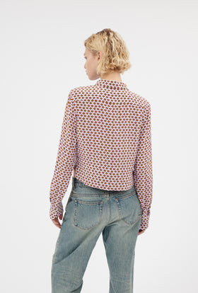 Mini Lillies Bluse, Light Lilac from ODEEH 