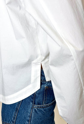 Poplin Bluse, White from ODEEH 