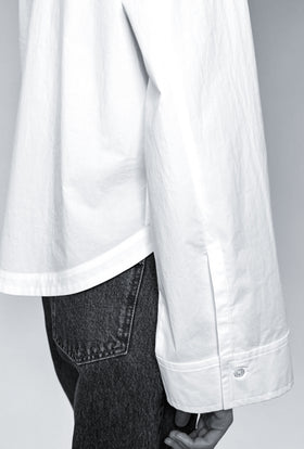 Poplin Bluse, White from ODEEH 