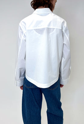 Poplin Bluse, White from ODEEH 