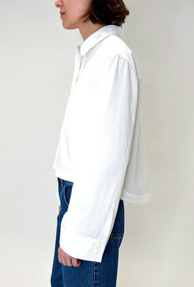 Poplin Bluse, White from ODEEH 