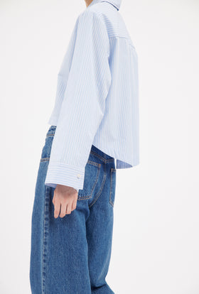 Men's Stripe Bluse, Airblue from ODEEH 