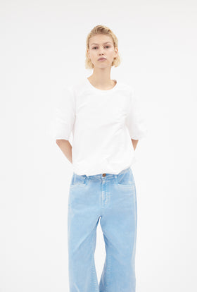 Techno Cotton Bluse, White from ODEEH 
