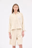 Natural Serge Bleached Bluse, Almond from ODEEH 