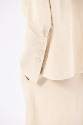 Natural Serge Bleached Bluse, Almond from ODEEH 