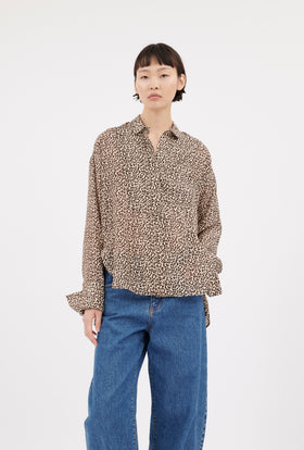 Habotai Leo Bluse, Café Noir from ODEEH 