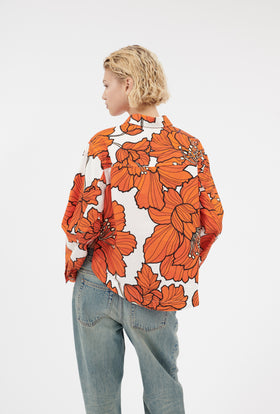 Hibiscus Cotton Bluse, Lipstick from ODEEH 