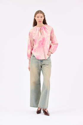 Scribbles Bluse, Pink from ODEEH 