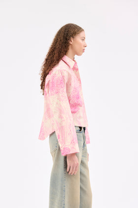 Scribbles Bluse, Pink from ODEEH 