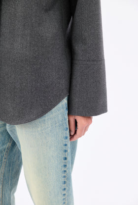 Flannel Bluse, Granite from ODEEH 