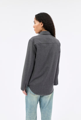 Flannel Bluse, Granite from ODEEH 
