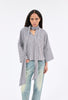 ROMAN STRIPE Bluse, Black White from ODEEH 